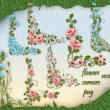 美丽的鲜花花朵边角图案PS笔刷下载（PNG透明格式）