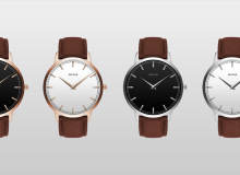 优雅高贵的皮带手表PSD模板素材下载