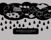 可爱卡通下雨的云朵图案PS笔刷下载