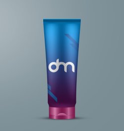 化妆品乳液包装PSD模板素材下载