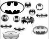 蝙蝠侠标志、蝙蝠图案PS笔刷下载