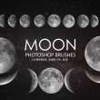 月食、月亮、圆月图案素材PS笔刷下载