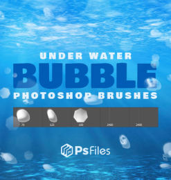 水下泡泡、折射光斑效果PS笔刷下载