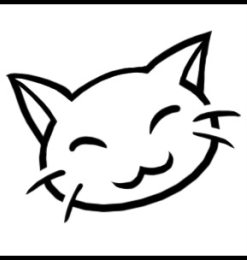 可爱卡通手绘猫咪头像PS笔刷素材