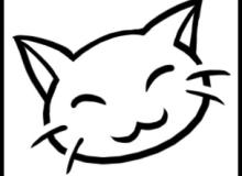 可爱卡通手绘猫咪头像PS笔刷素材