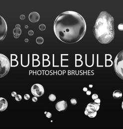 仿真水泡、透明小泡泡、气泡图案PS笔刷素材
