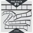 老式电影胶片纹理、相机胶卷背景PS装饰笔刷（PNG图片格式）