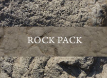 高清岩石纹理材质PS笔刷包（JPG图片格式）