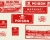 剧毒标志、毒药、骷髅头警示标识图案PS笔刷下载