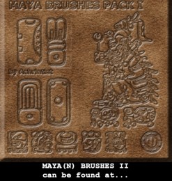 玛雅图案、神庙印记PS笔刷下载