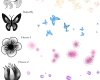 金鱼、蝴蝶、花朵等图案PS笔刷下载（PNG图片素材下载）