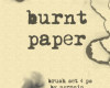 纸张燃烧过后的纹理、灼烧痕迹PS笔刷素材