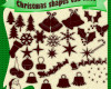 圣诞节铃铛、树叶、雪花、驯鹿等圣诞节装饰photoshop自定义形状素材 .csh 下载