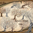 枯树效果、秋天的大树剪影图形PS笔刷下载（PNG透明格式）