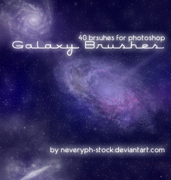 浩瀚银河系、深空背景Photoshop宇宙笔刷素材