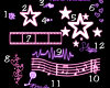 荧光手绘五角星、魔方、爱心、星星、胶卷、五线乐谱、心跳图等PS笔刷下载