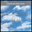天空中的白云、云朵云彩纹理PS笔刷素材