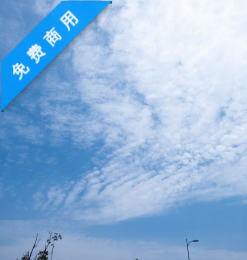 马路上的蓝天白云高清免费商用图片下载（6240X4160像素）