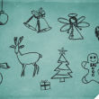 11种圣诞节可爱童趣涂鸦PS装饰图形美图笔刷