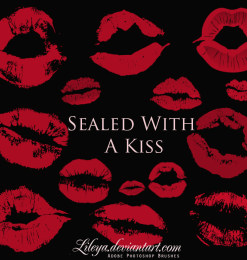 性感的嘴唇、女性红唇图案PS笔刷素材