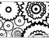 太阳花、齿轮花朵纹理PS笔刷素材（JPG格式）