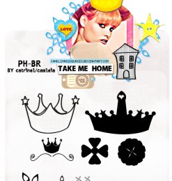 皇冠、王冠图案PS笔刷素材