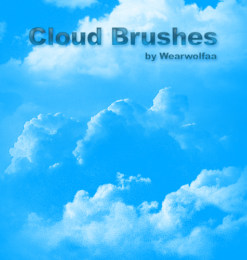 高云层、云朵纹理PS笔刷素材