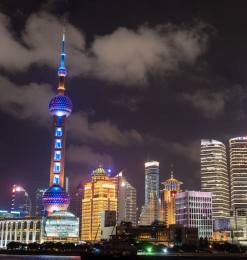 上海外滩东方明珠夜景照片  – 免费正版图片下载