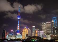 上海外滩东方明珠夜景照片  – 免费正版图片下载