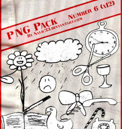 童趣元素PS美图笔刷（png文件格式）