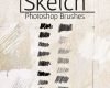 15种免费Photoshop素描式笔触笔刷