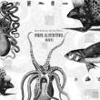 素描式刺猬、章鱼、深海怪鱼、毒蛇、昆虫PS图形笔刷