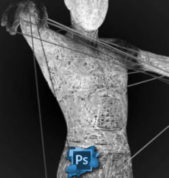 8种高清纤维化人体模型PS科技、科幻笔刷