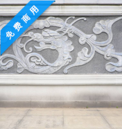 石刻中国龙壁画高清图片下载