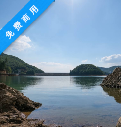 中国的蓝天湖水照片素材