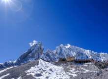 雪山峰顶风景照片 1080P图片下载