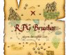 RPG游戏地图元素PS笔刷素材