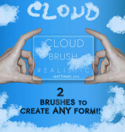 高清真实云朵、云彩效果PS笔刷素材