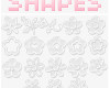 小红花图案、花朵花纹PS笔刷下载(csh格式，自定义形状)