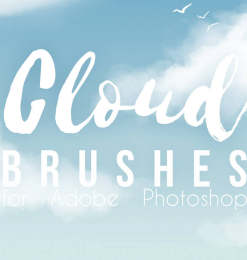 云彩、云朵效果背景PS笔刷