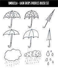 雨伞笔刷