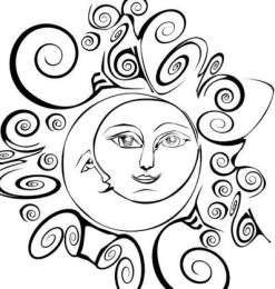 太阳月亮笔刷